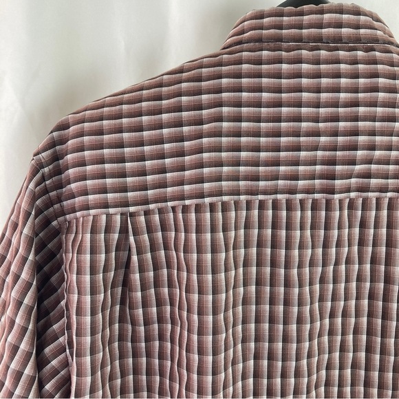 EIGHTY Eight Men's Plaid Button Down Short Sleeve Shirt Size L - Picture 3 of 8